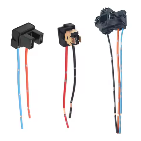 2Pcs Car Lights Socket H1 H4 H7 Adapter For Headlight Bulb Holder Connector Accessories