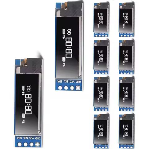 10PCS 0.91'' 12832 IIC I2C OLED Display Module 0.91inch I2C 128x32 SSD1306 LCD Display Module Blue I