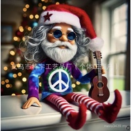 Ornaments Christmas Santa Claus Resin Creative Home Independent Standing Toys Japanese Decorations H