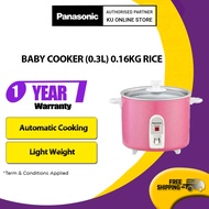 PANASONIC SR-3NAP BABY COOKER 0.3L 0.16KG RICE SR-3NAPSK Auto Cooking Small Baby Food Glass Lid Lightweight Periuk Nasi