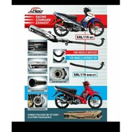 APIDO EXHAUST LAGENDA  SRL 110/SRL115Z/ZR /SRL 115 FI RACING EXHAUST