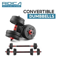 RIDICA Dumbbell 10kg, 20kg, 30kg, 40kg Set Fitness Equipment Detachable Dumbbells