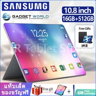 【รับประกัน1ปี】2023 ใหม่ แท็บเล็ต Sansumg Galaxy 10.8นิ้ว โทรได้ Full HD แท็บเล็ตถูกๆ RAM16G ROM512G รองรับ 2ซิมการ์ด Tablet Andorid 12.0 จัดส่งฟรี รองรับภาษาไทย หน่วยประมวลผล 12-core แท็บเล็ตโทรได้ 4g/5G แท็บเล็ตสำหรับเล่นเกมราคาถูก แท็บแล็ตของแท้ แทปเล็ต