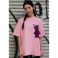 OVERSIZED HAUGHTY BEAR TOY (PINK) COTTON JERSEY TSHIRT