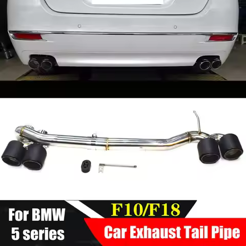 Carbon Fiber Exhaust Tip For BMW F10 520i 523i 525i 528i 530i M Sport Exhaust Pipe Car Muffler Tip T