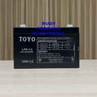 Rechargeable BATTERY DRY BATTERY 6V 6 VOLT 7.5AH 7.5 AH 7 1/2