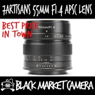 [BMC] 7Artisans 55mm F1.4 APSC (Black/Silver) Sony E / Fujifilm X / Canon EOS M / Micro 4/3 Mount *Local Warranty