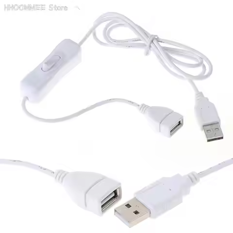 1x 100cm USB Cable Extension cord with Switch ON/OFF Cable Extension Toggle USB Power Supply Line Du
