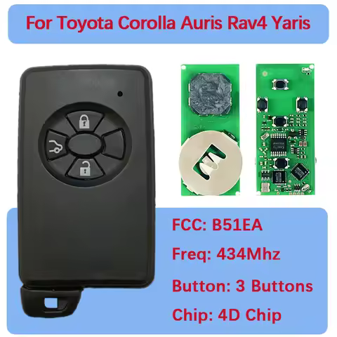 CN007189 Aftermarket 3 Buttons Smart Key B51EA 0780 PCB P1 94 4D 67 Chip 433Mhz 89904-52071 For Toyo