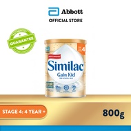 Similac Gain 5MO Stage 4 Kid Pre-school Milk Powder Formula 800g (4 years onwards)