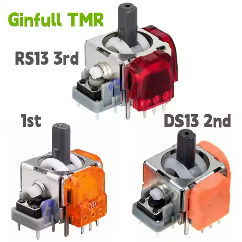 50PCS 1.0 2.0 3.0 Ginfull TMR Electromagnetic Joystick RS13 3D Analog Stick Rocker DS13-MAX for PS5 