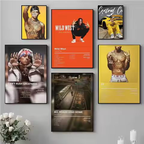 UK Rap Artist C-Central Cee Poster Music Album Wall Art Print Room Decoration for Bedroom Living Roo