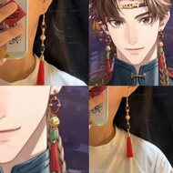 Hot-selling Recommended/Code Yuan Sun Ce Tiger Head Bell Tassel Earrings 2026 New Style New Chinese 