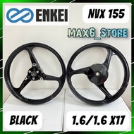 ENKEI YAMAHA NVX155 SPORT RIM A3 3 BATANG NVX V1 V2 3 TIGA BATANG PUTIH HITAM 17" 1.6 / 1.6 SPORTRIM