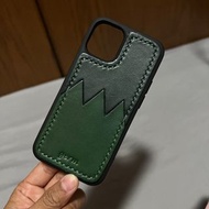 iPhone 12 mini forest Green leather Case