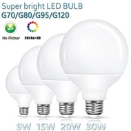 LED Bulbs E27 30W 20W 15W 9W 5W Energy Saving DC AC 220V 230V G80 G95 G120 LED Lamp Global Light Lam