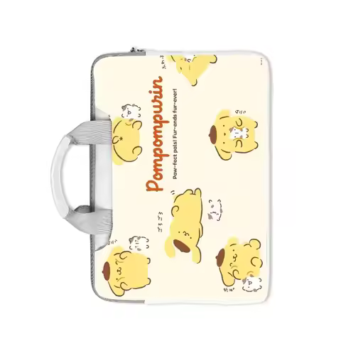 Hello Kitty Pompom Purin Portable Laptop Bag Protective Case for Macbook 12 13 13.3 14 15.6 16 Inch 