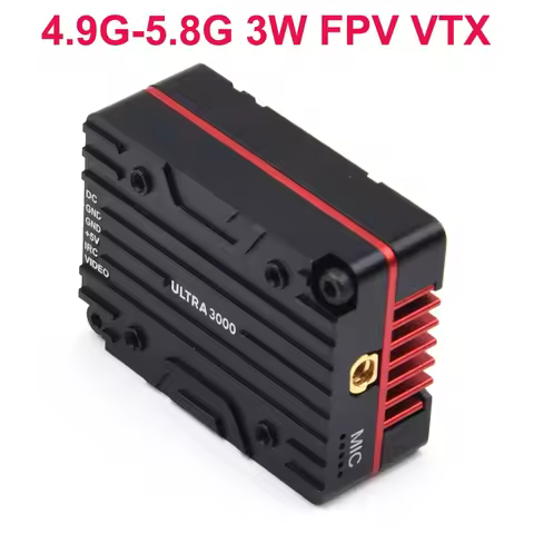 64CH 4.9G-5.8G Long Range VTX 3W 25mW/400mW/800mW/1500mW/3000mW/Pit mode FPV Transmitter for FPV Fra