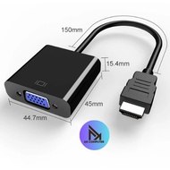 HDMI TO VGA CONVERTER HDMI to VGA Cable Male to Female Connector for PC LCD Projector