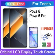 Original AMOLED Tecno Pova 6 Pova 6 Neo Pova 6 Pro 5G LCD Display Touch Screen With Frame Replacemen