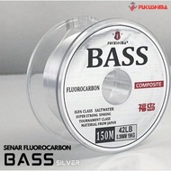 Flurocarbon Clear bass Strings 150m salt water anti Curly
