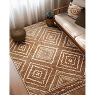 Area Rug 5x7 Rug Machine Washable Non-Slip Low Pile Print Pattern Western Rug for Living Room Bedroo