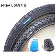 GIANT 24/26X1.50 Inner Outer Tube Bicycle Tire City Bike MDGL