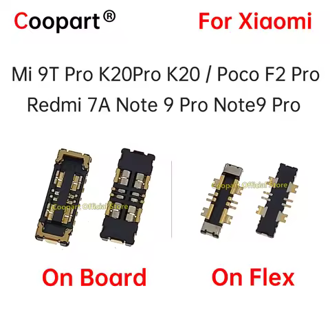 2Pcs Inner FPC Battery Connector Clip Contact For XiaoMi Mi 9t Pro K20Pro K20 Poco F2 Pro Redmi 7A N
