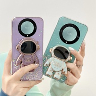 Cute Soft TPU Phone Casing with Astronaut Holder Stand for Huawei Honor X9a 5G X8a 5G X7a 5G X9 X8 X7 Honor 50 2023 Newest Design Shiny Stars Soft TPU Handphone Case In Stock