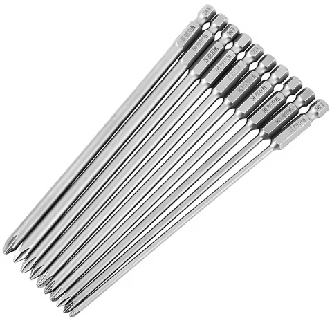 1Pcs 150mm-200mm Long Hexagon Handle Magnetic Cross Screwdriver Bit Electric Screwdriver Bit Cross S