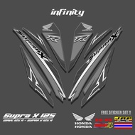 TRANSPARENT STRIPING SUPRA X 125 R NEW MOTIF 1 STICKER/ SUPRA X 125 FI STICKER/ SUPRA-X 125 R/ WAVE 