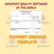 Automate Payment voucher Template SME - Fast & Easy to use Payment Voucher Baucar Bayaran 付款凭证