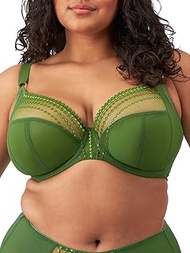 Women's Plus Size Matilda Underwire Plunge Bra Haute Red, Jungle, 36FF