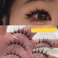 Eyelash Wet Series Realistic Thick False Eyelashes Tnn Curling Comic One Piece Whole Light Eyelash Female Shengtai Fashion Comic Fk74 Ql21