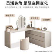 ‍🚢Cream Style Chest of Drawers Dresser Integrated Master Bedroom Storage Cabinet Wooden Dressing Table Bed Front Cabinet