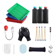 eTone Darkroom Developing Equipment Kit Film Processing Dishes for 8x10'' 5x7'' 4x5'' Photo Color B&