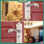 [HellerySG] Lever Keyed Entry Door Lock Panel Hardware Handle and Closet Lockset #6