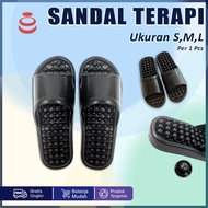 PROMO SANDAL PRIA WANITA TERAPI PIJAT KESEHATAN REFLEKSI SENDAL KAMAR MANDI ANTI LICIN MURAH COD