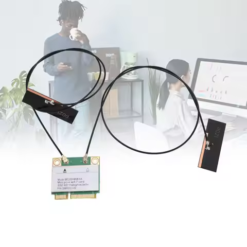 Mini PCI E WiFi 7 Card 8774Mbps 2 Band Gigabit Wireless Network Card BE200HMW for PC Mini PCI E WiFi