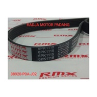 Fanbelt cas dynamo fan belt and ac compressor accord cielo 1994 1995 1996 1997 6pk 1115 38920-p0a-j0