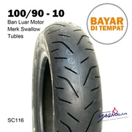 Ban Motor Vespa Ring 10 Tubles 100/90 Gorilla Monkey Merk Mizzle
