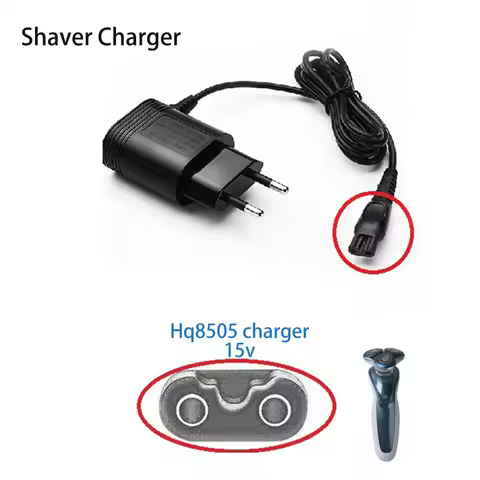 15V 5.4W Razor USB Charger Cable for Philips Electric Shaver HQ8505/6070/6075/6095 EU Plug Power Ada