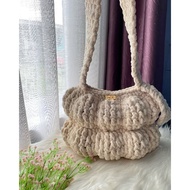 Fluffy Crochet Bag • Bobble Knit Bag