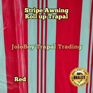 (8x10 feet) ROLL-UP STRIPES AWNING TRAPAL LONA TOLDA TARPAULIN TARP