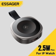 Essager 2.5W MAX Ap Watch การชาร์จแบบไร้สาย Type-C และ L การออกแบบอินเทอร์เฟซคู่