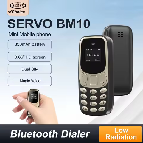 SERVO BM10 Mini Mobile Phone 2 SIM Standby Magic Voice Bluetooth Dialer Blacklist MP3 Player 2G GSM 