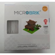 MICROBRIK : 3D (Thai style house) Size S 3D Building Blocks Thai house Picture Model 3DX-301