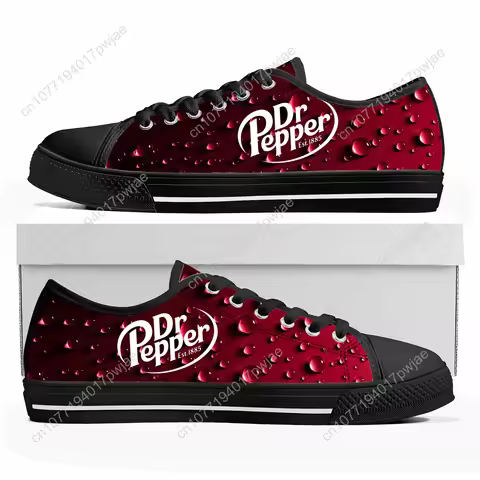 DR Pepper Low Top High Quality Sneakers Mens Women Canvas Sneaker Casual Custom Shoes