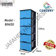 JFH Century 5 Tier Plastic Drawer / Cabinet / Storage Cabinet MultiColor