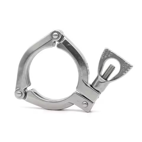 Three Pieces Model Tri Clamp 1.5/2/3/3.5/4" SS304 Stainless Steel Clover Sanitary Fitting TC50.5/64/